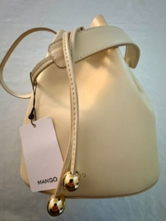 Mango Handbags - Mango Faux Leather Bucket Handbag NWT